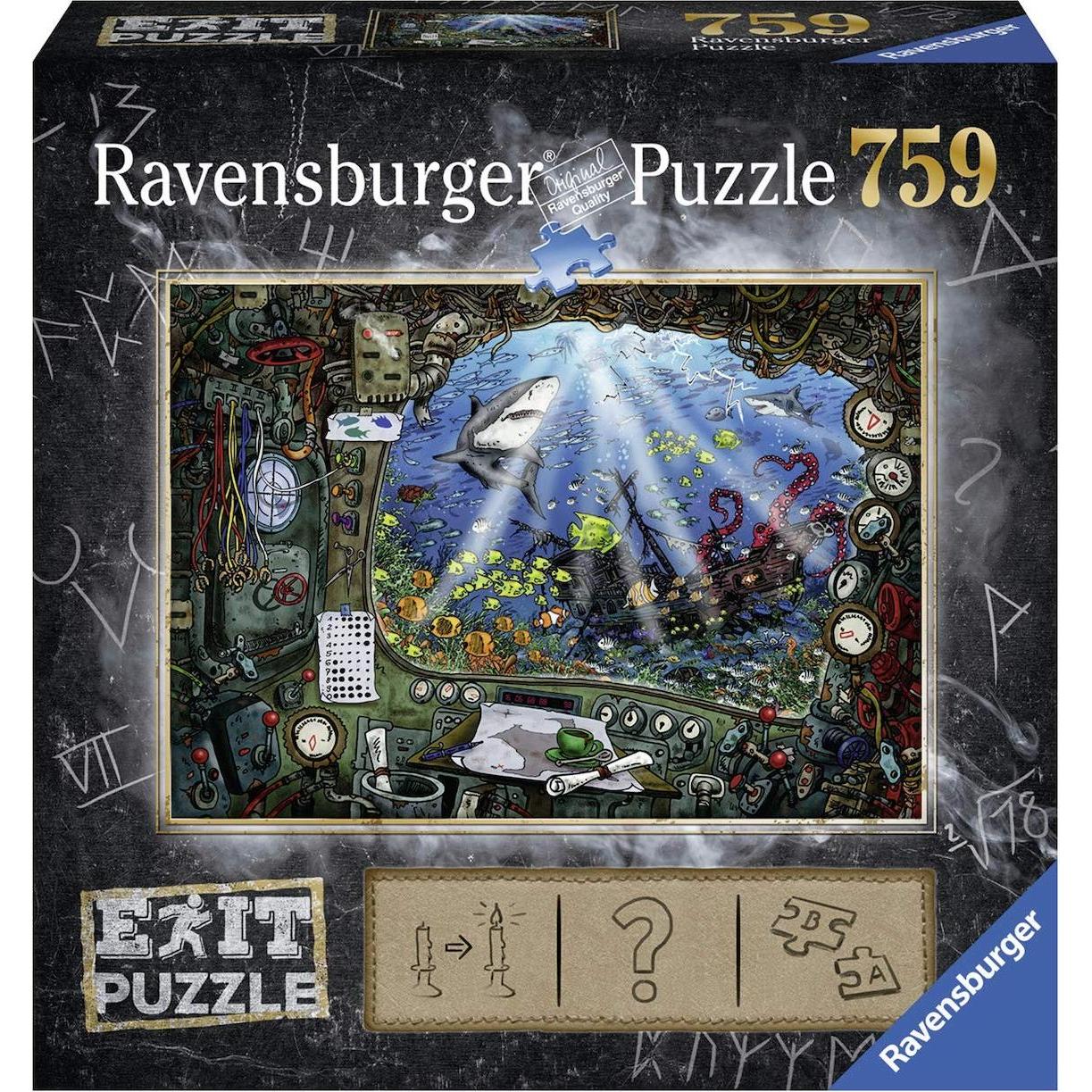 Ravensburger RAV19953 - EXIT Puzzle: Im U-Boot, 759 Teile, ab 14 Jahren (759 Teile)