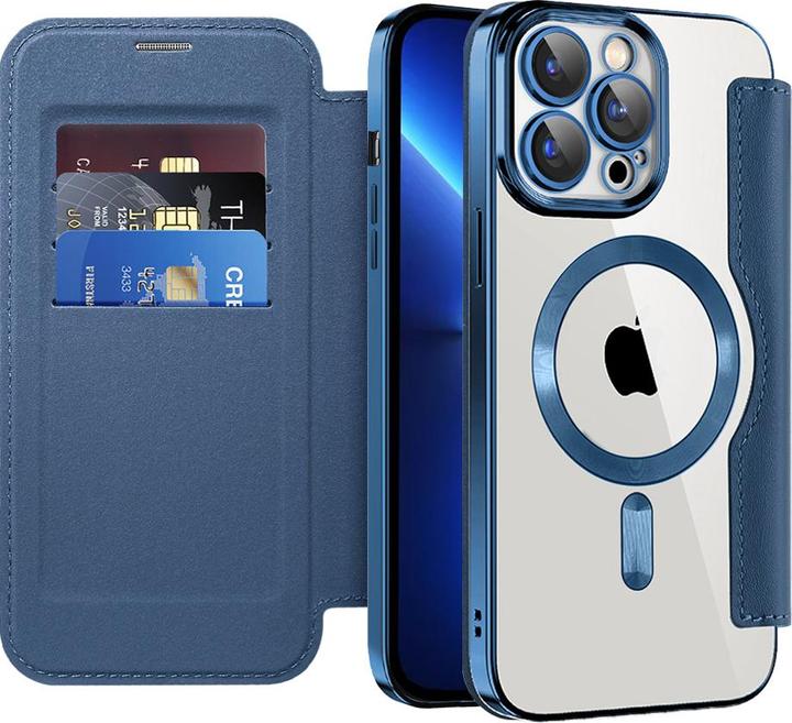 Produktbild Techsuit - SmartMag Book Case - iPhone 13 Pro Max - Blue (Apple iPhone 13 Pro Max)
