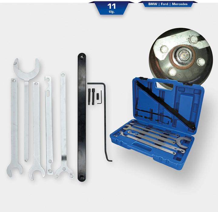 Actual product image Brilliant Tools Fan hub spanner set | 11 pcs.