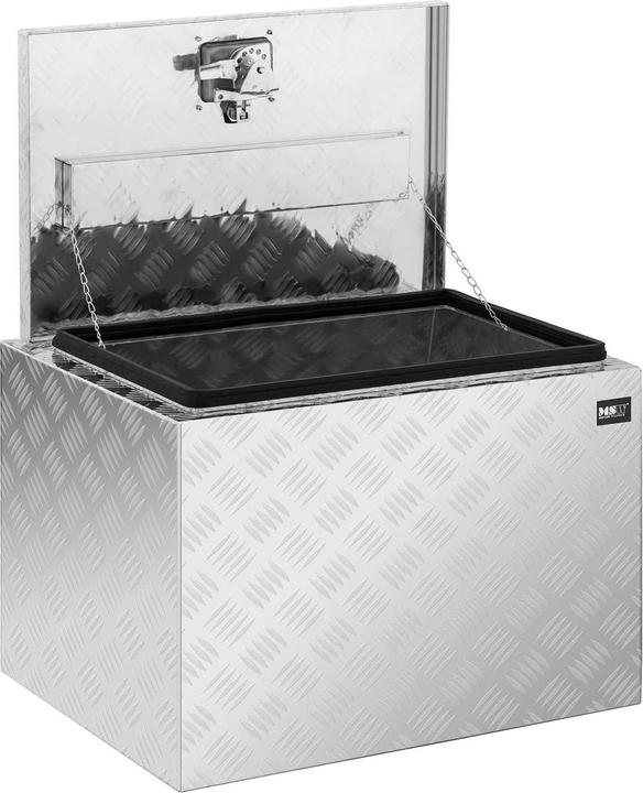 Produktbild MSW Alubox Riffelblech Alukiste Truckbox Werkzeugbox Transportkiste 45x60x45 cm 120L (45 cm, 120 l, 1x)