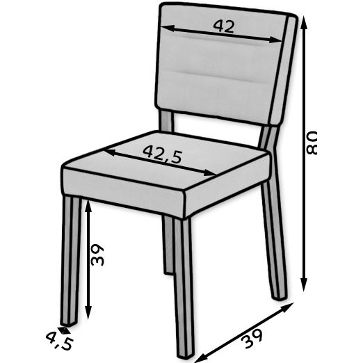 Thumbnail - ADRK Furniture, Stühle, Stuhl RODOS 80