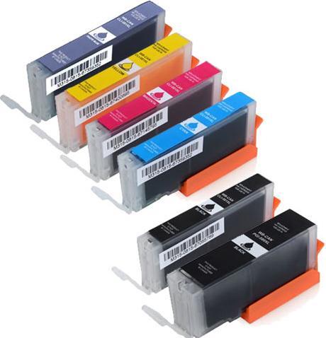 Actual product image Hermex Compatible Ink Cartridge XXL for Canon PIXMA TS9150 (M, Y, PGBK, FC, C, PB)
