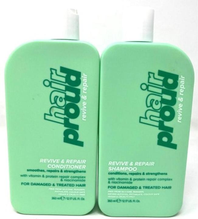 Hair Proud Revive & Repair Shampoo & Spülung 12.17 fl oz (12.17 ml, Flüssiges Shampoo)