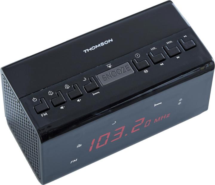 Actual product image Thomson CR50 - Clock - FM - Black - AAA - AC - Battery/Accumulator - 130 mm
