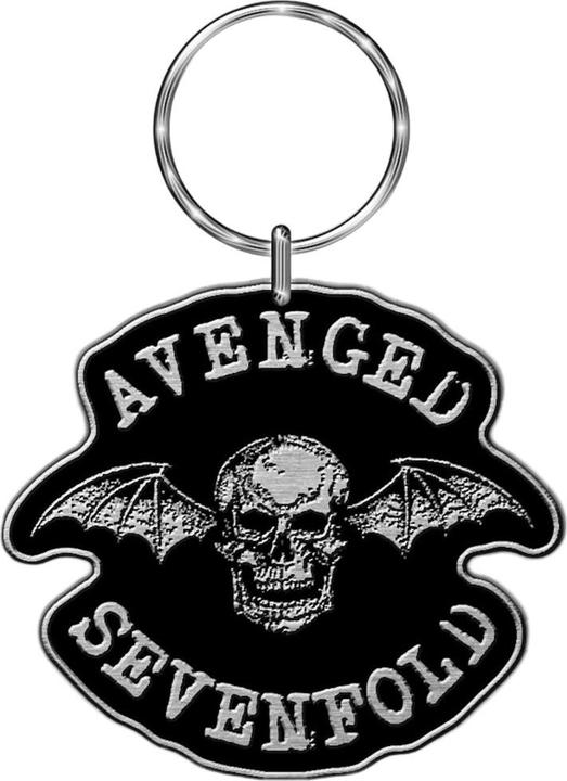 Actual product image Avenged Sevenfold Death Bat Enamel Keyring