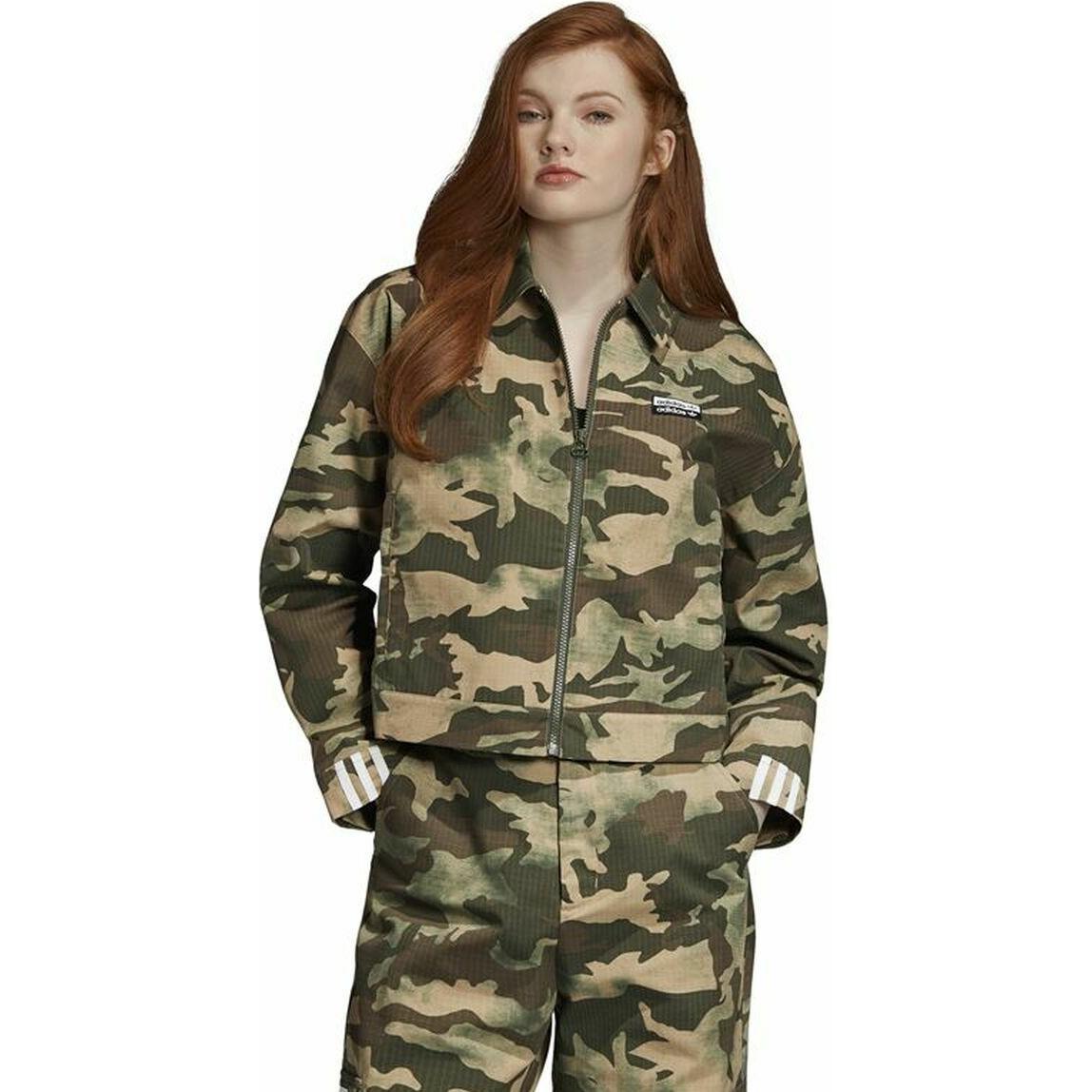 adidas, Damen, Jacke, Sportjacke für Frauen Track Dunkelgrün 38 (38), 38
