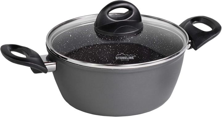 Actual product image Stoneline CERAMIC cookware set, 6 pcs. with glass lids (Pan set + pot set, Aluminium)