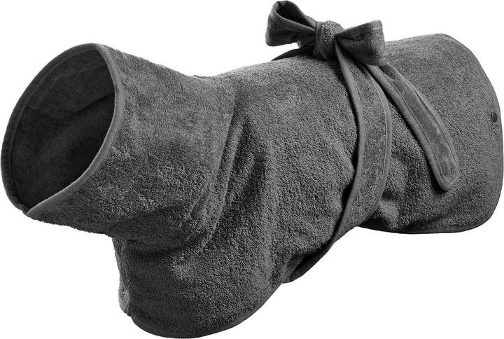 Hunter Bademantel Riga für Hunde Grau 60