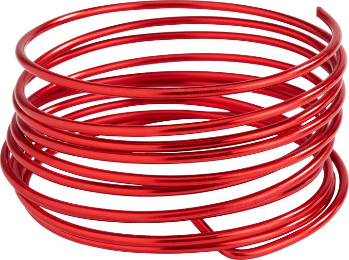 Image du produit Glorex Fil déco alu 2mm 2m rouge (2 m)