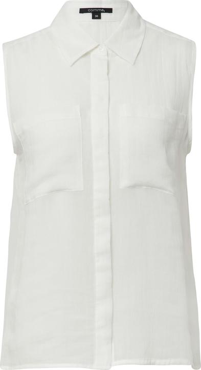 Immagine prodotto Comma Bluse Ärmellose Ramie-Bluse mit aufgesetzten Taschen (46)