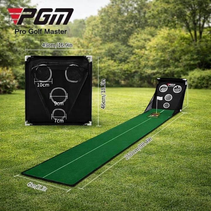 Immagine prodotto PGM Golf Puttingmatte – Golf-Übungsmatte mit Putting & Chipping Set