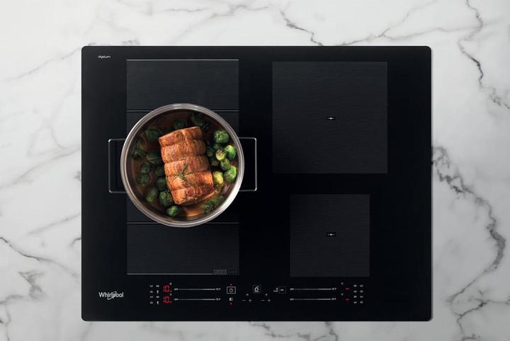 Actual product image Whirlpool induction hob WF S7560 NE 60 cm, 1 FlexiSlide, Booster, Black (59 cm, Induction hob)