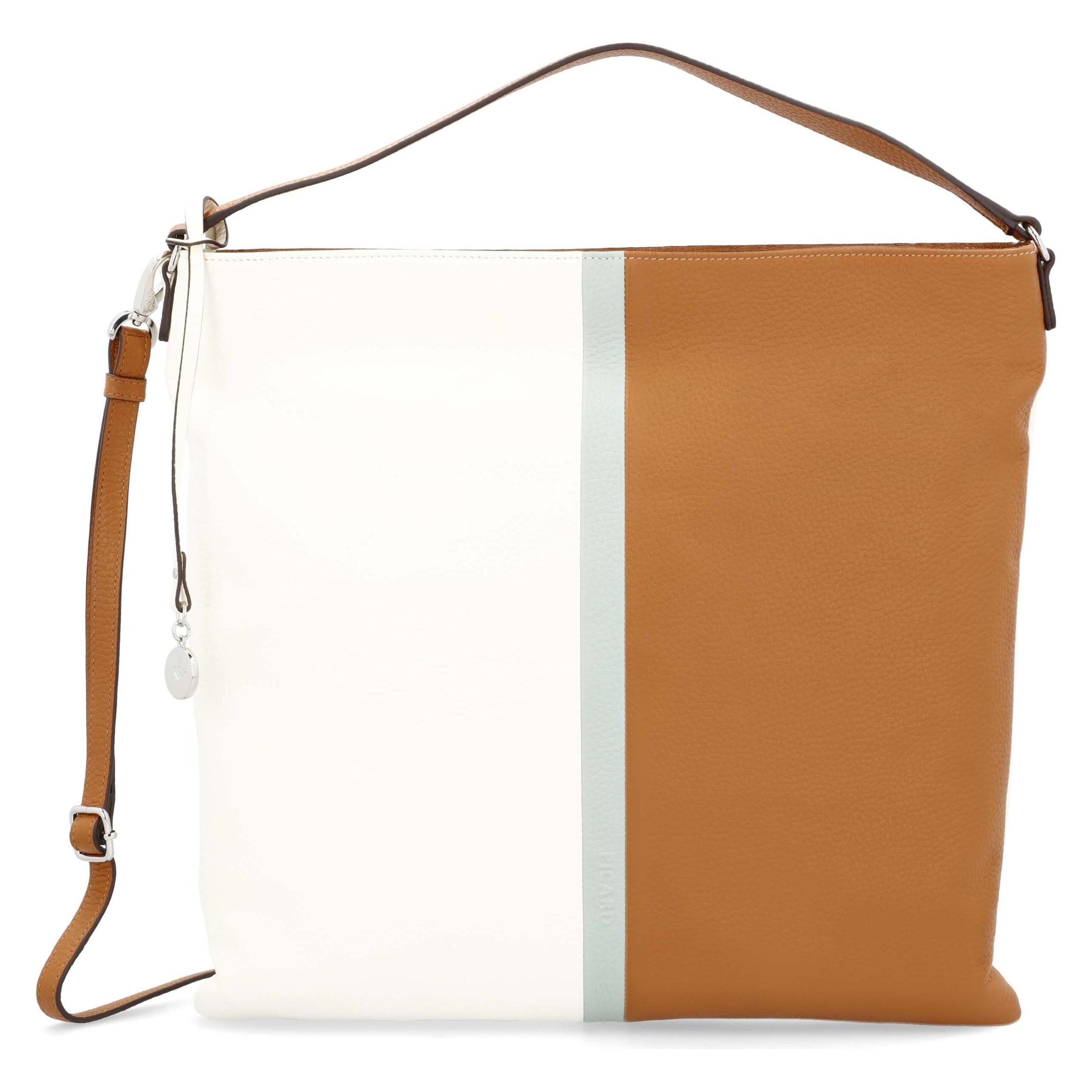 Picard, Damen, Handtasche, Beuteltasche Stripes, Mehrfarbig, Weiss