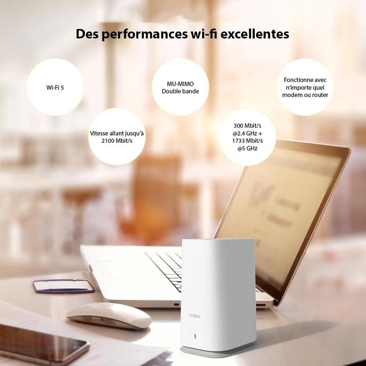 Actual product image Strong WLAN MESH system ATRIA 2100 (set of 2) (300 Mbit/s)