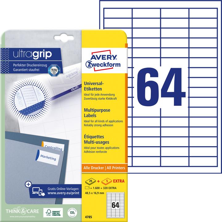 Produktbild Avery Universal-Etiketten