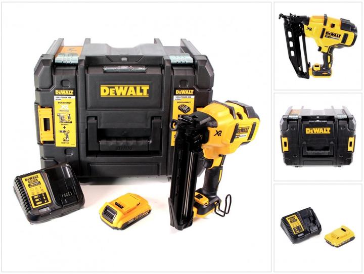 Produktbild DeWalt DCN 660 D1 Akku Nagler 18V 32 - 63mm Brushless + 1x Akku 2,0Ah + Ladegerät + Koffer