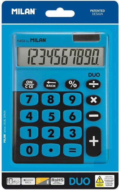 Produktbild Rechner Rechner 10 Ziffern Touch Duo blau (Solarzellen, Batterien)