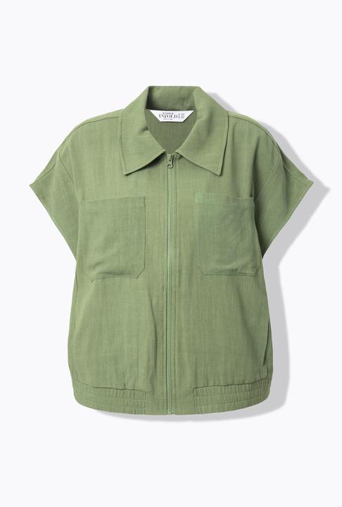 Actual product image Studio Untold Linen Blend Cap Sleeve Vest (54)