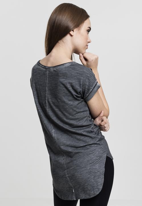 Actual product image Urban Classics Ladies Long Back Shaped Spray Dye Tee (XS)