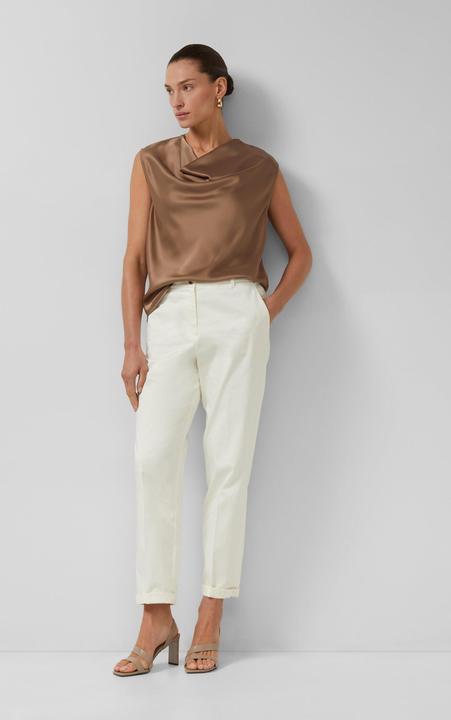 Immagine prodotto s.Oliver Ärmellose Satin-Bluse mit Wasserfall-Ausschnitt im Regular Fit (40)