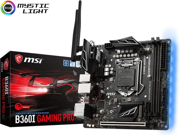 Actual product image MSI B360I Gaming Pro AC (LGA 1151, Intel B360, Mini-ITX)