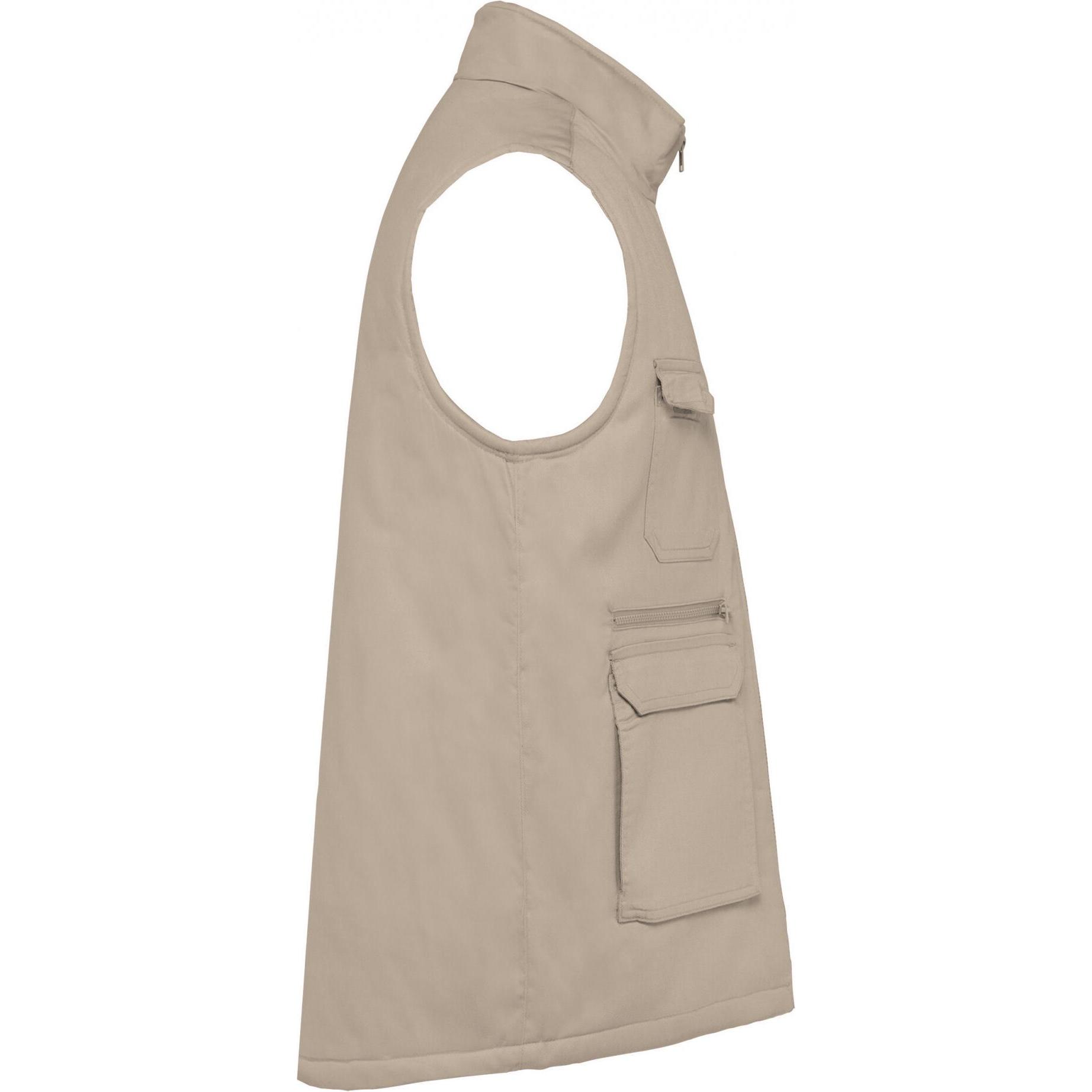 Thumbnail - Kariban, Weste, Gepolsterte Polycotton-Multitaschen-Weste, Beige, (L)