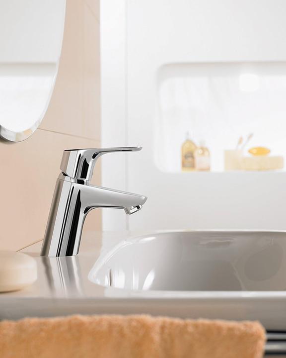 Produktbild hansgrohe Focus Einhebel-Waschtischarmatur 70 CoolStart mit Zugstangen-Ablaufgarnitur