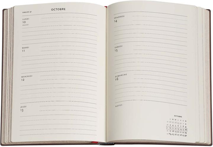 Immagine prodotto Paperblanks PAPERBLAN Agenda Encre Bleue 2025 DFD5897 1W/2S HOR Midi HC FR 13x18cm (1 settimana / 2 pagine)