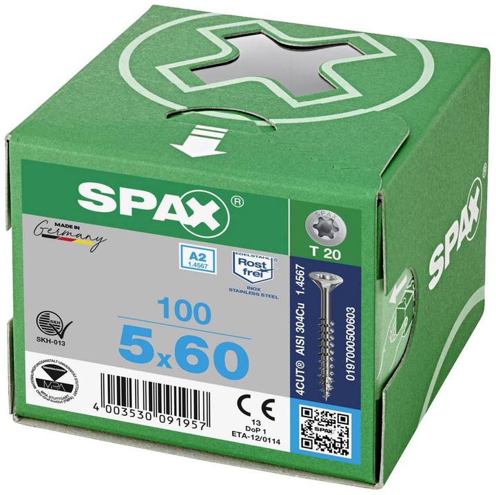 Actual product image Spax A2 Senkmultikopf T-Star Plus T20 Teilgewinde (100 Screws per piece)