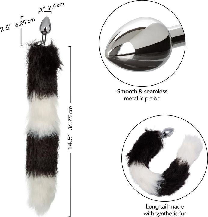 Produktbild CalExotics Running Wild™ Black & White Tail