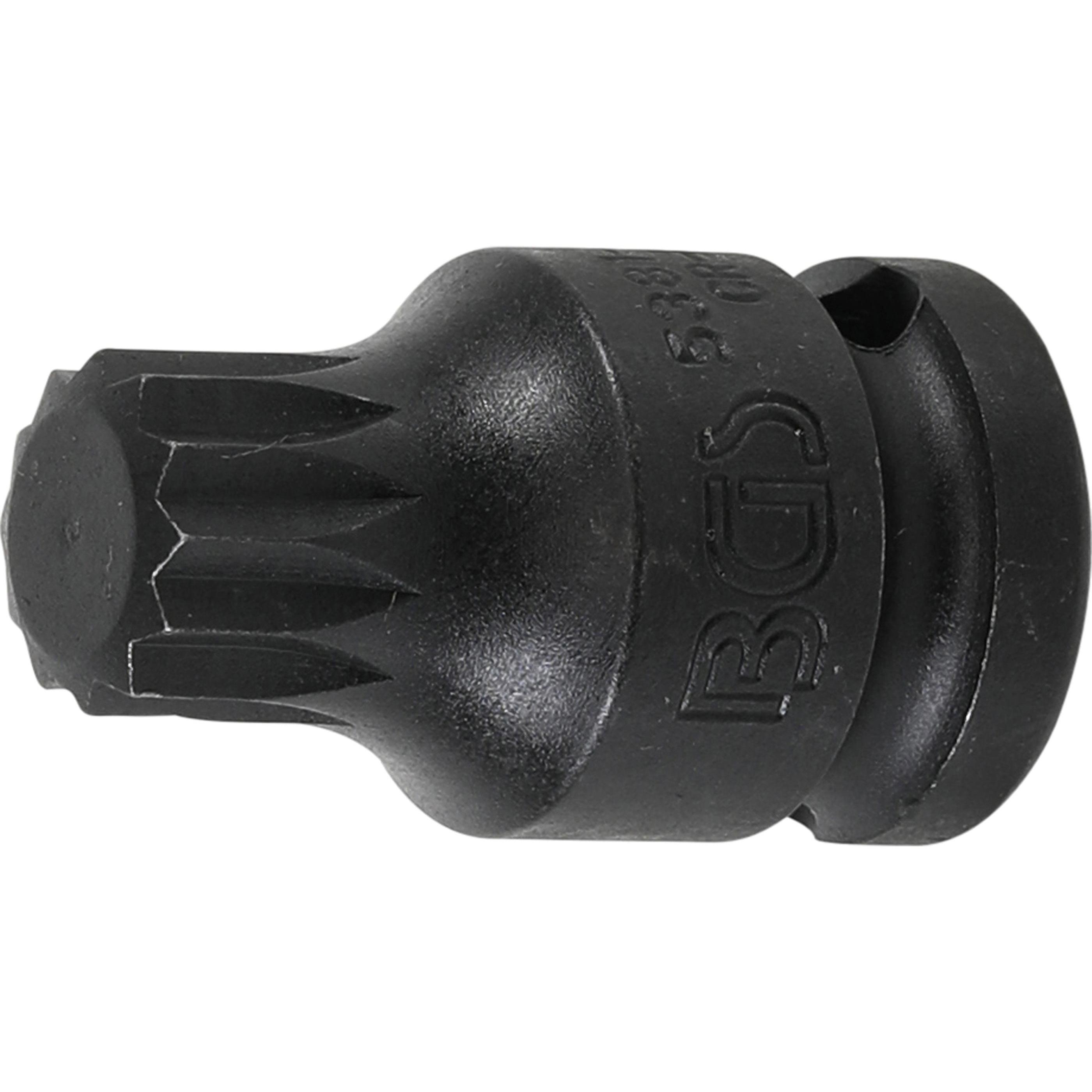 BGS, Bits, Kraft-Bit-Einsatz Länge 43 mm Antrieb Innenvierkant 12,5 mm (1/2") Innenvielzahn (für XZN) M16 (12,5 mm)