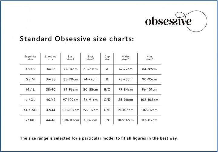 Produktbild Obsessive Darkessia Str?Mpfe S/M (S, M)