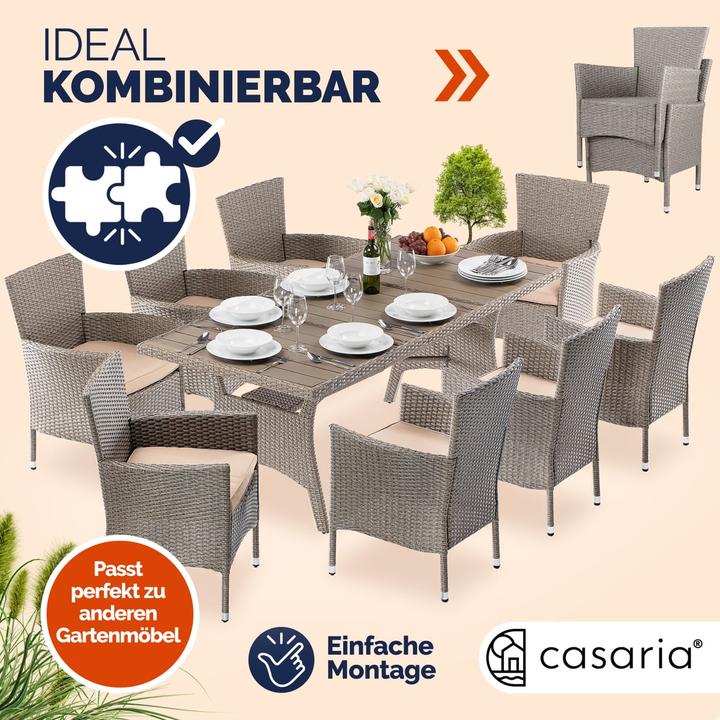 Produktbild Casaria Polyrattan Gartenstühle