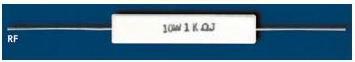 Actual product image Velleman Resistor 10W 8E2