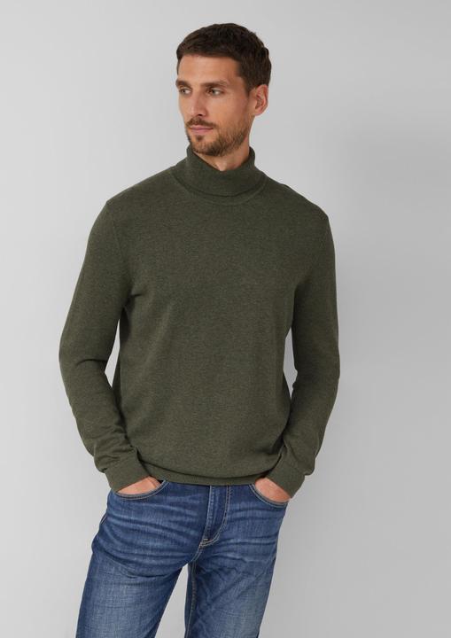 Produktbild s.Oliver Strickpullover Rollkragenpullover aus reiner Baumwolle (XXL)