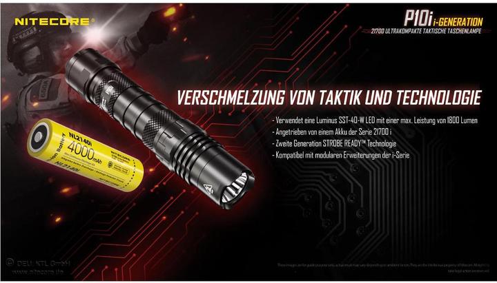 Actual product image Nitecore P10i (14.70 cm, 1800 lm)