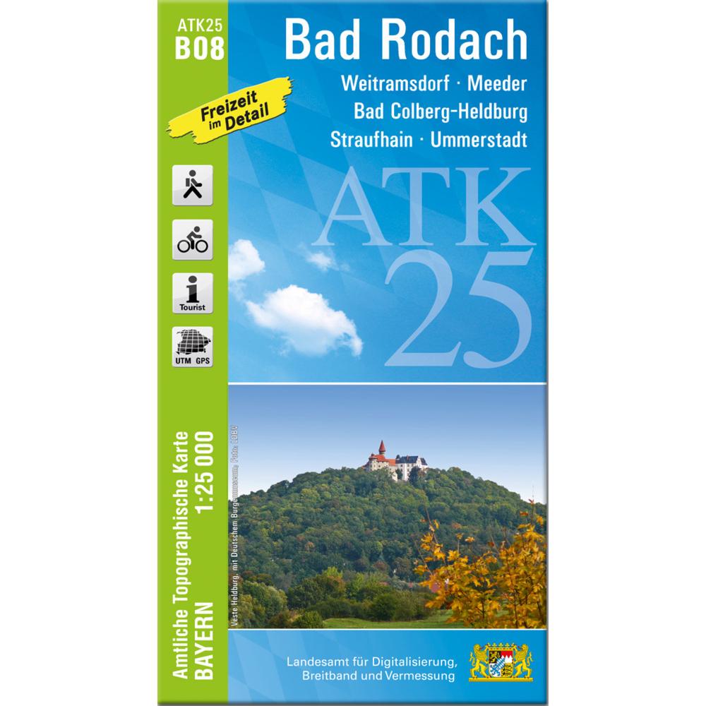 Amtl.Topogr.Kart.Bayern.B08 Bad Rodach, Landkarte