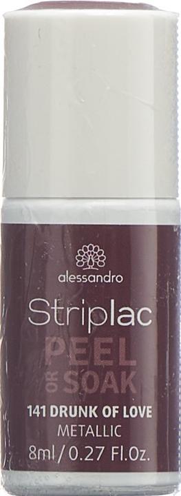 Image du produit Alessandro Striplac Peel or Soak - Ivresse de l'amour (Marron, Métallique, Rouge, Vernis à ongles peel off)