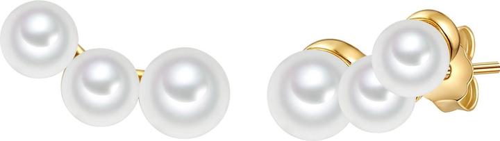 Immagine prodotto Valero Pearls Perle d'acqua dolce d'argento da donna coltivate in oro giallo - 32372 (Argento 925, Perle)