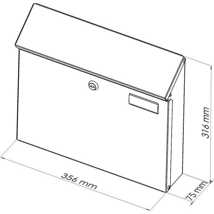 Thumbnail - Glori ir Ko, Briefkasten, Copper Coloured Mailbox Pd968