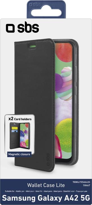 Produktbild SBS Book Wallet Lite Samsung Galaxy A42, schwarz (Samsung Galaxy A42 5G)