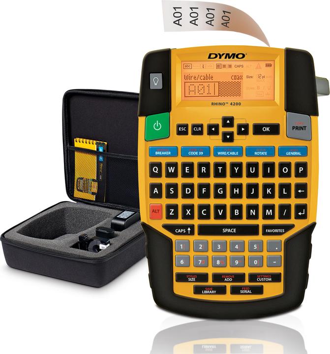 Dymo Rhino 4200 Etikettendrucker Wärmeübertragung Kabellos QWERTY (180 dpi)