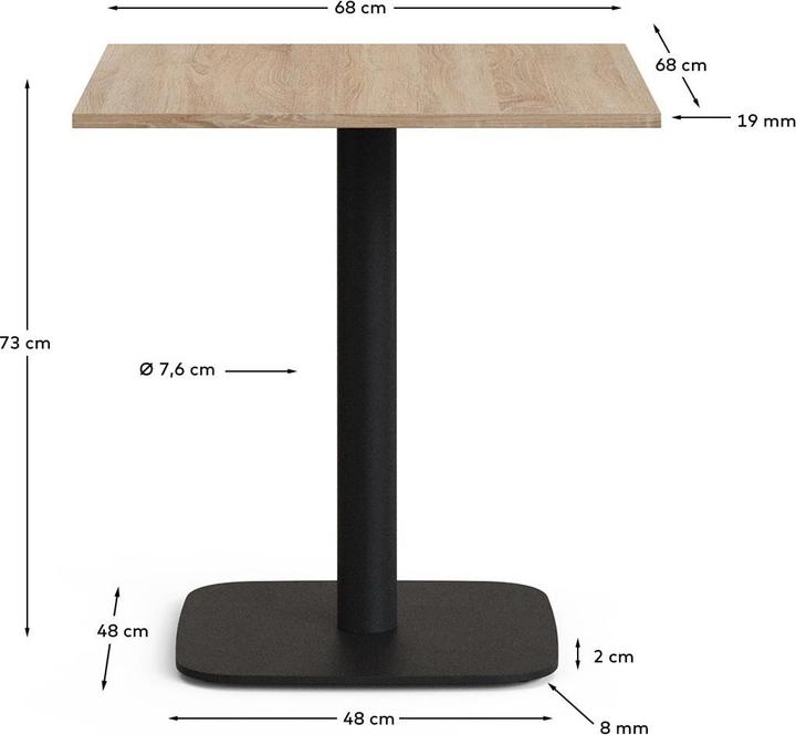 Image du produit Kave Home Dina (69,5 x 69,5 cm)