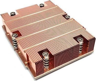 Actual product image Dynatron J2 AMD SP5 1U passive heat sink with copper vapour chamber and fin stack up to 300W TD (27 mm)