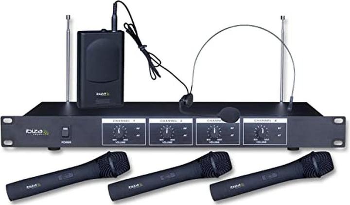 Actual product image Ibiza Sound VHF4 Draadloos karaokesysteem