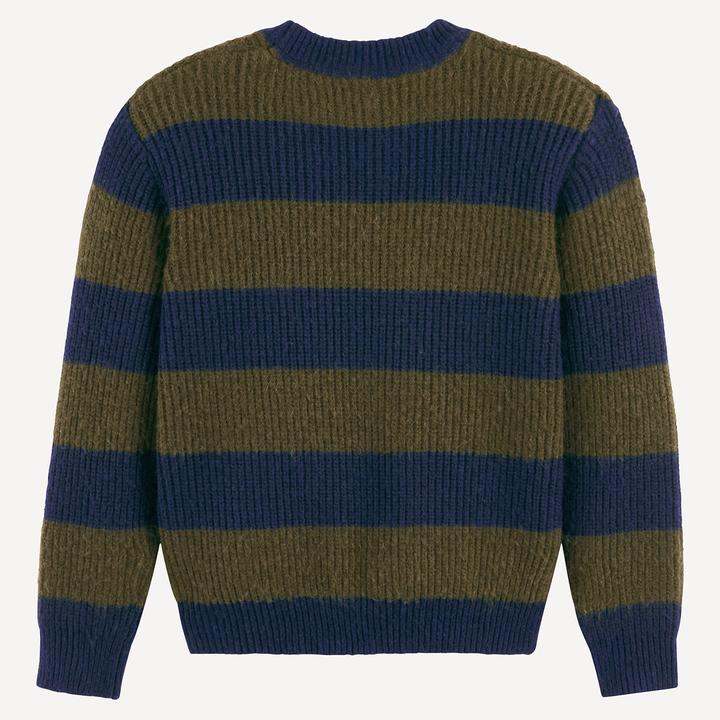 Image du produit La Redoute Collections Gestreifter Rundhals-Pullover aus rustikalem Strick (104)