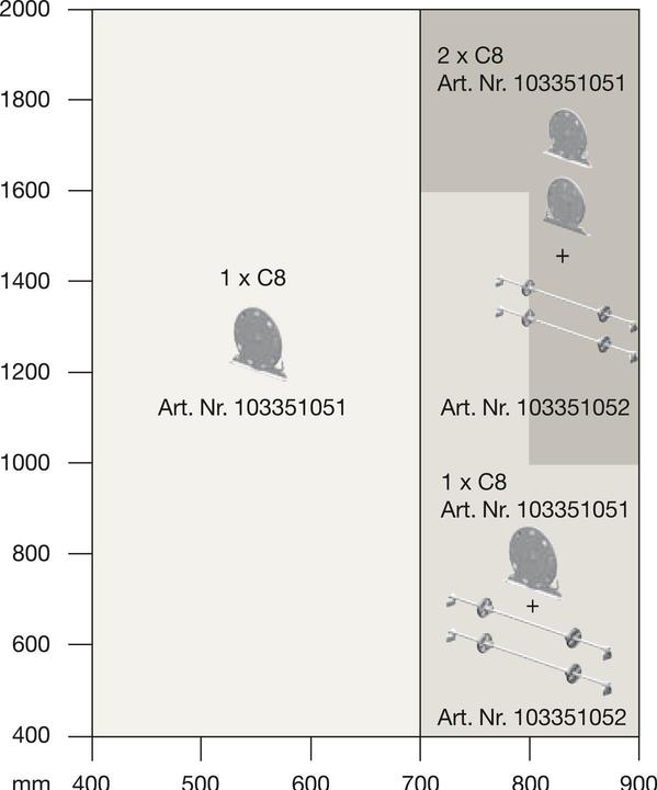 Productafbeelding Rehau Tegengewichtmechanisme C8 voor verticale werking (1 Pcs.)