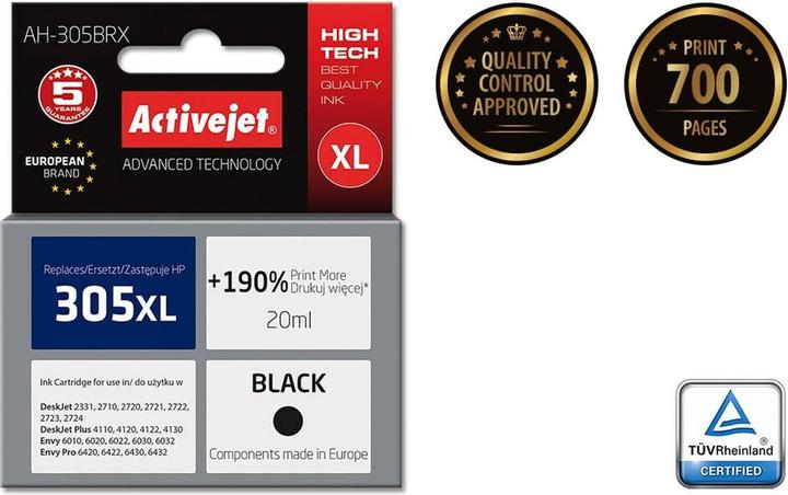 Image du produit Activejet AH-305CRX Cartouche d'encre (remplacement de HP 305XL 3YM63AE prime couleur) (CF)