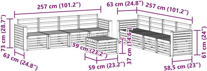 Produktbild vidaXL Outdoor-Sofa