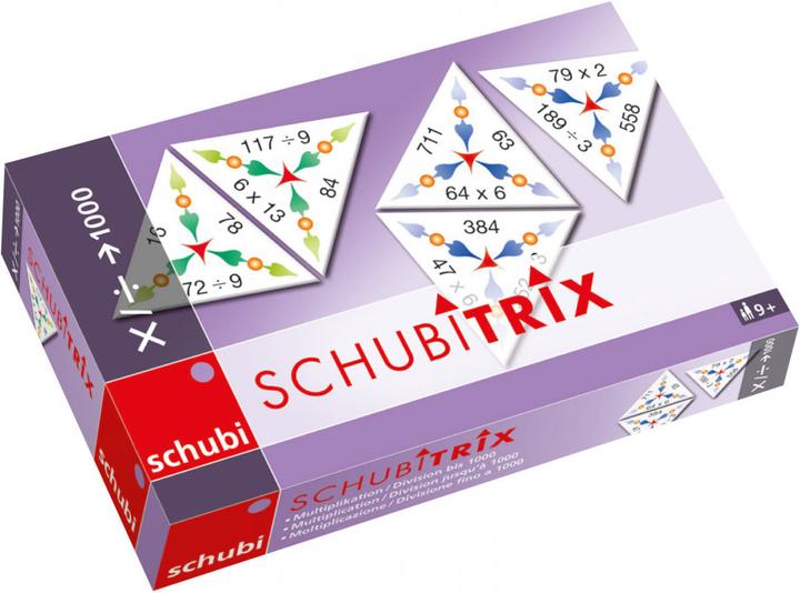 Produktbild Schubitrix Multiplikation / Division bis 1000 (Deutsch, Spanisch, Französisch, Niederländisch, Italienisch, Englisch)